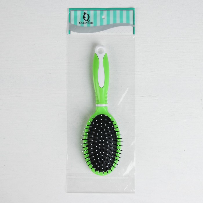 Расчёска массажная, овальная, цвета МИКС