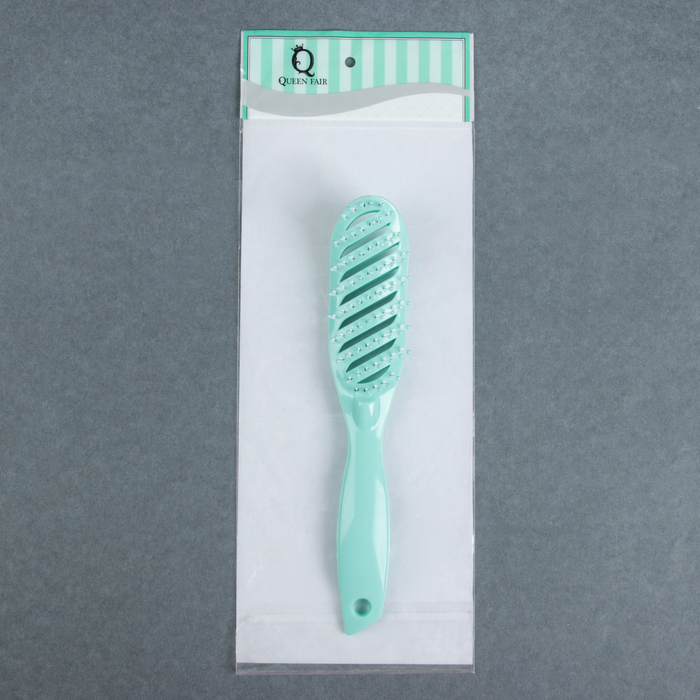 Расчёска массажная, вентилируемая, фигурная, цвета МИКС
