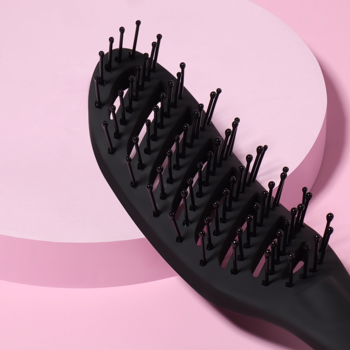 Расчёска массажная, вентилируемая, фигурная, цвета МИКС