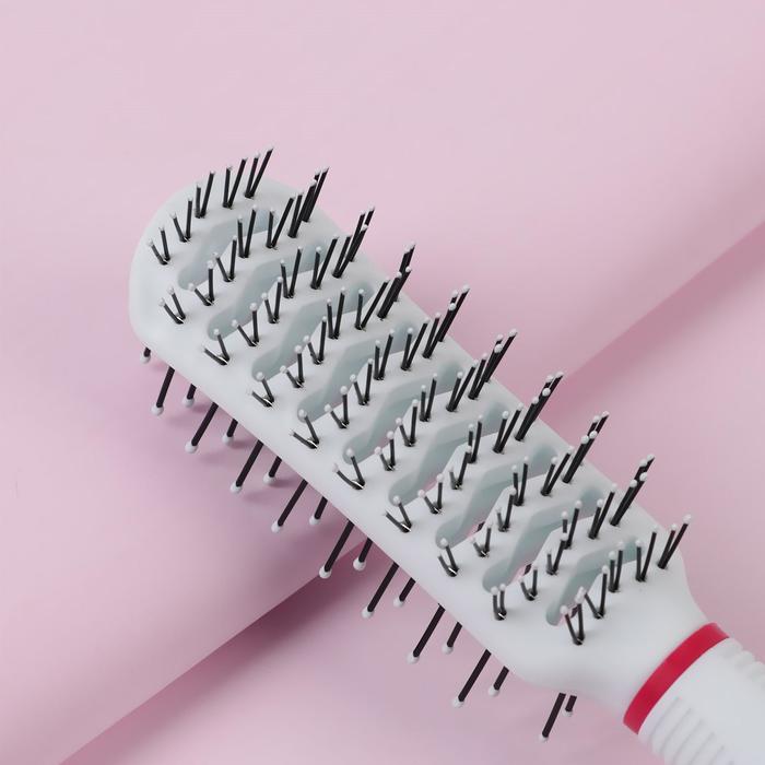 Расчёска массажная, вентилируемая, двусторонняя, прямоугольная, цвет МИКС