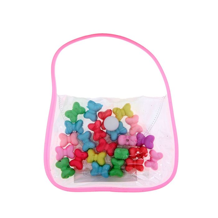 Набор бусин "Сумочка №2", 30 гр + резинка