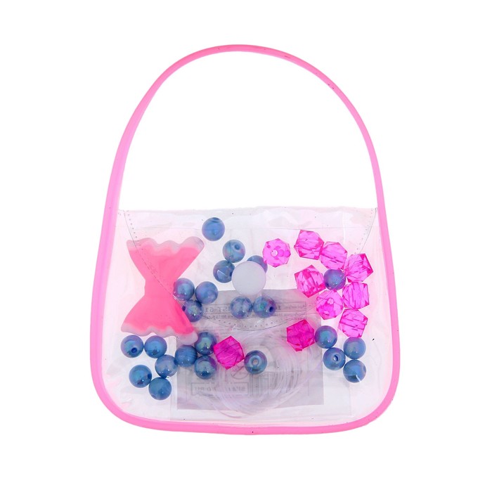 Набор бусин "Сумочка №"16, 30 гр + резинка