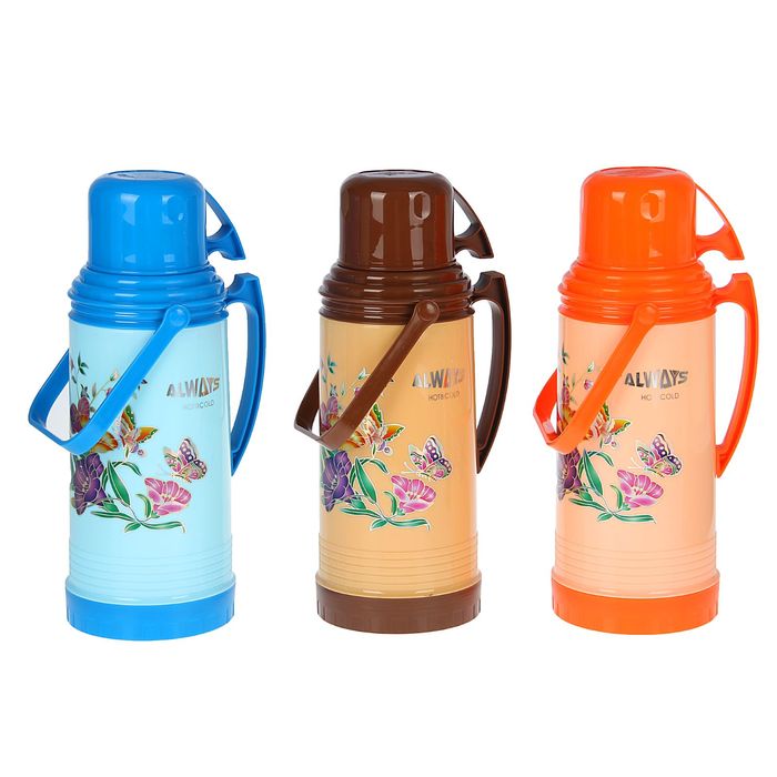 Термос с кружкой "Летнее настроение" 2 л, микс