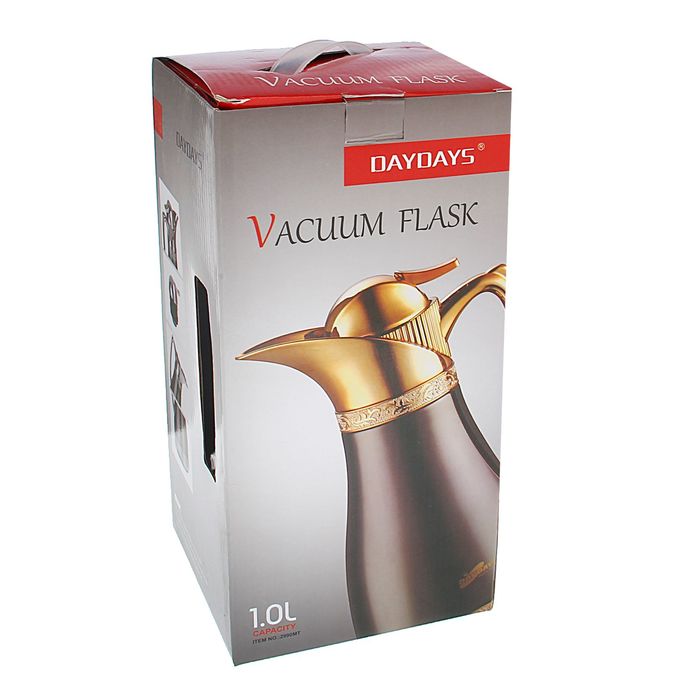 Термос-кофейник с ручкой «Бейлиз», 1 л, с рычагом, микс