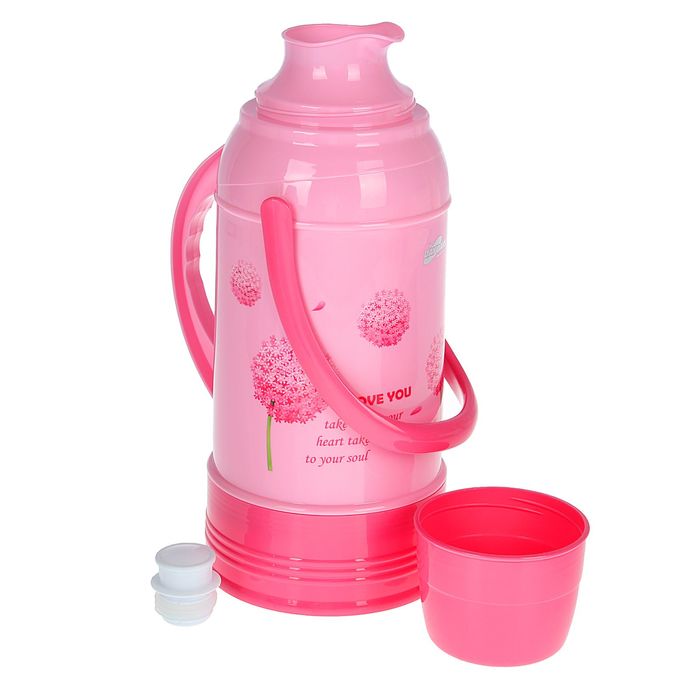 Термос с ручкой «Одуванчик», 3.2 л, 1 кружка, 6-8 ч, микс