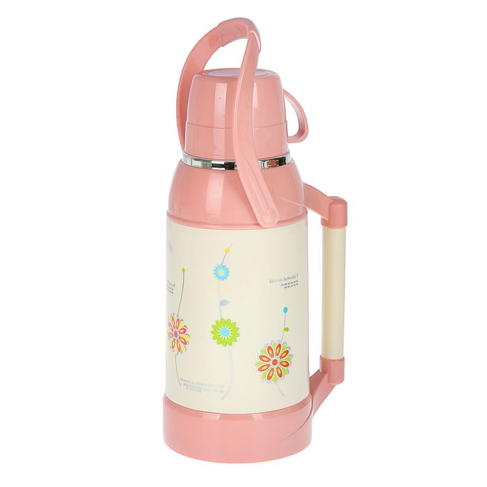 Термос с ручкой «Прованс», 3.2 л, 1 кружка, 6-8 ч, микс