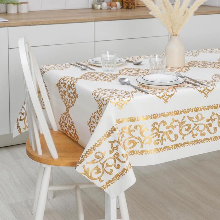 Клеенка столовая на тканевой основе, ширина 137 см рулон 20 м