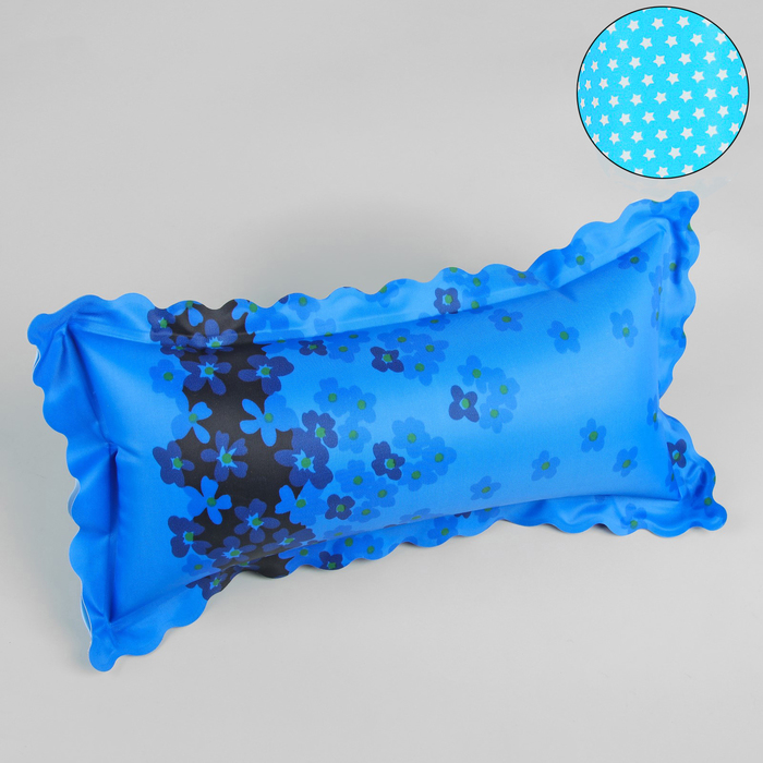 Подушка для шеи дорожная, надувная, цвета МИКС