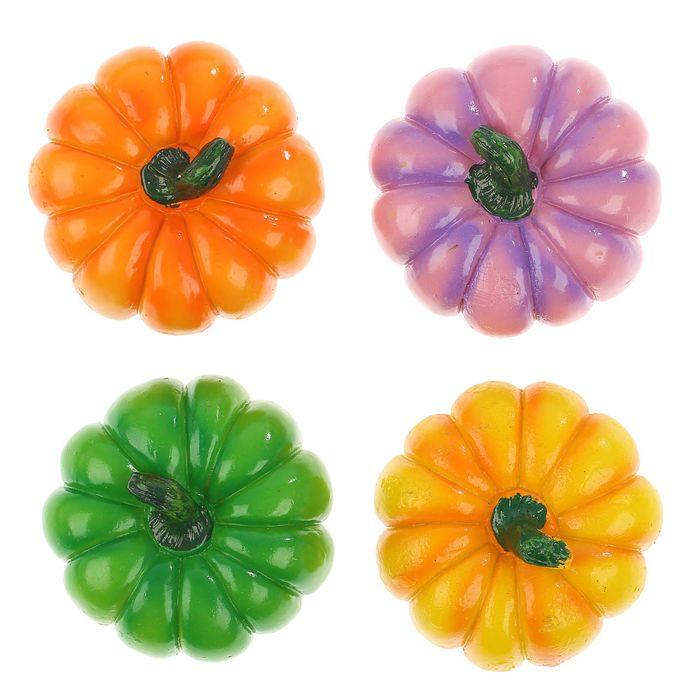 Магнит полистоун "Тыква" МИКС 5,5х5,5х3 см