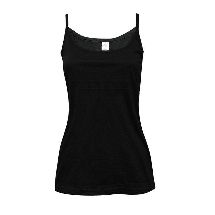 Майка женская, цвет чёрный, размер 48