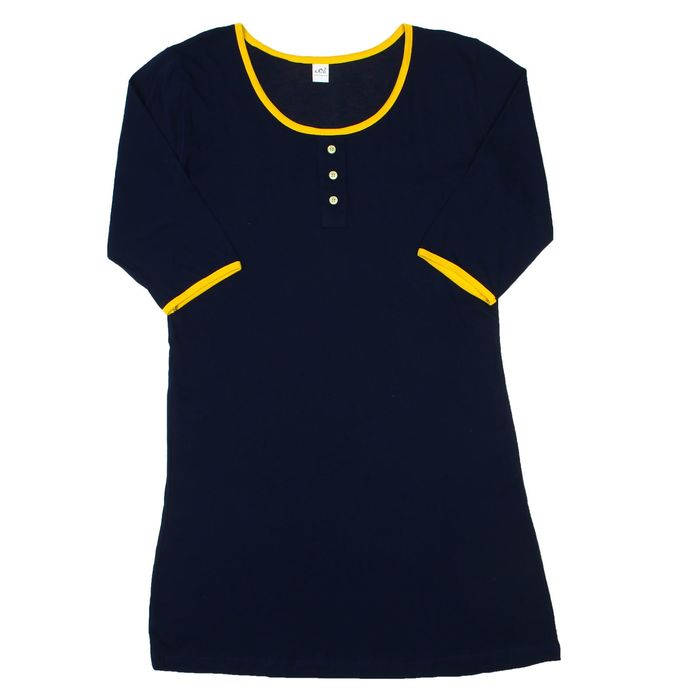 Платье женское, цвет синий, размер 46