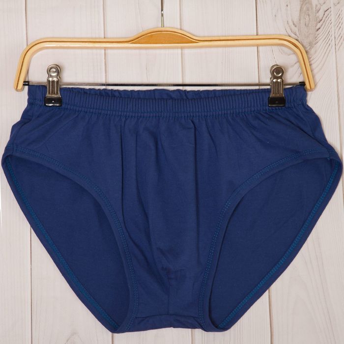 Трусы мужские слипы, цвет синий, размер 48