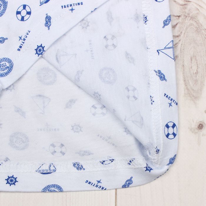 Комплект для мальчика (трусы, майка), рост 128-134 см (36), цвет белый/синий