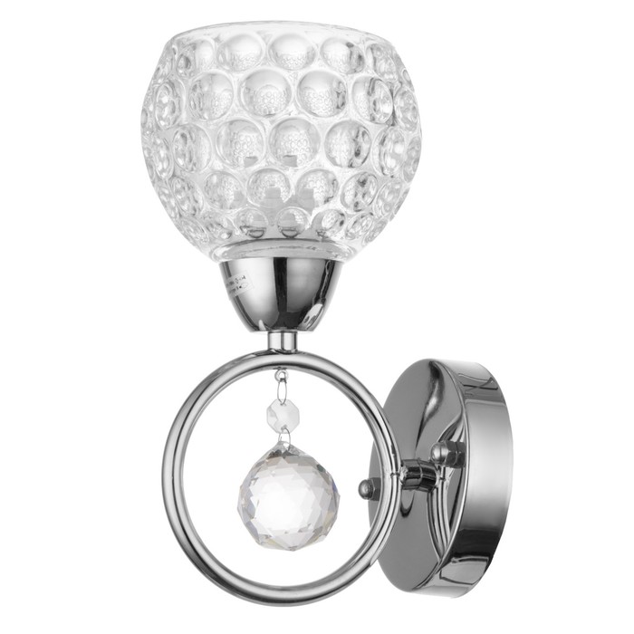 Бра "Ирма" 1x40Вт E27 хром 13х10х20см.