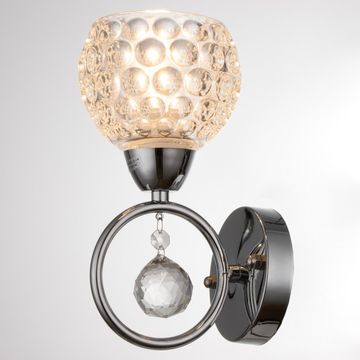 Бра "Ирма" 1x40Вт E27 хром 13х10х20см.