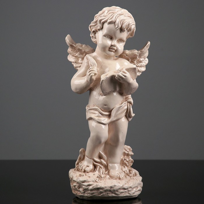 Статуэтка «Ангел с книгой» малый, состаренный 13 × 14 × 34 см