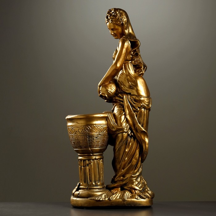 Фигурное кашпо "Офелия с кувшином", бронза