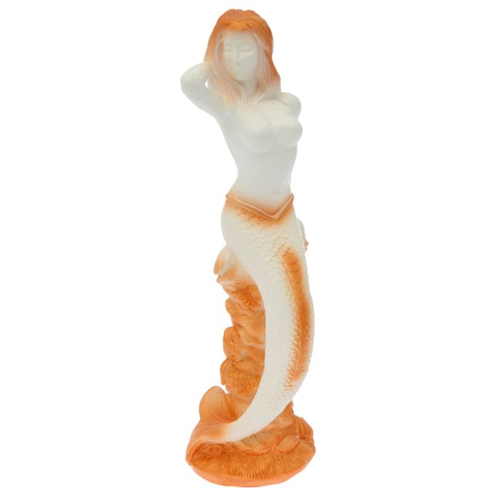 Фигура "Русалка", белое золото 16 × 18 × 46 см
