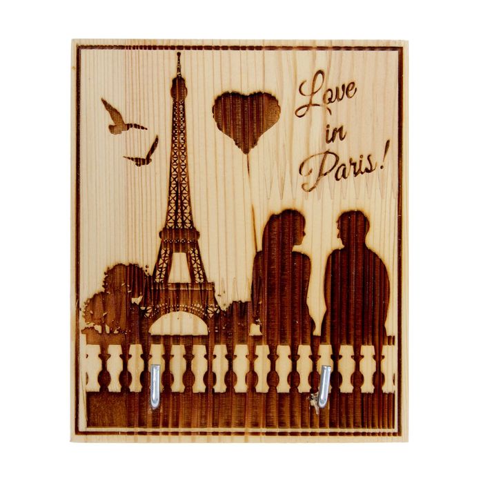 Ключница "Любовь в Париже" 10,5х13х3 см
