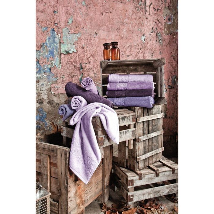 Полотенце VALENCIA, размер 90х150 см, цвет лиловый, жаккард 520 г/м2 4786