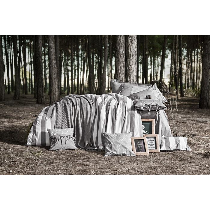 Постельное бельё BURTON, евро, размер 200х220, 260х270, 50х70-2шт., цвет серый, ранфорс 115 гр/м2