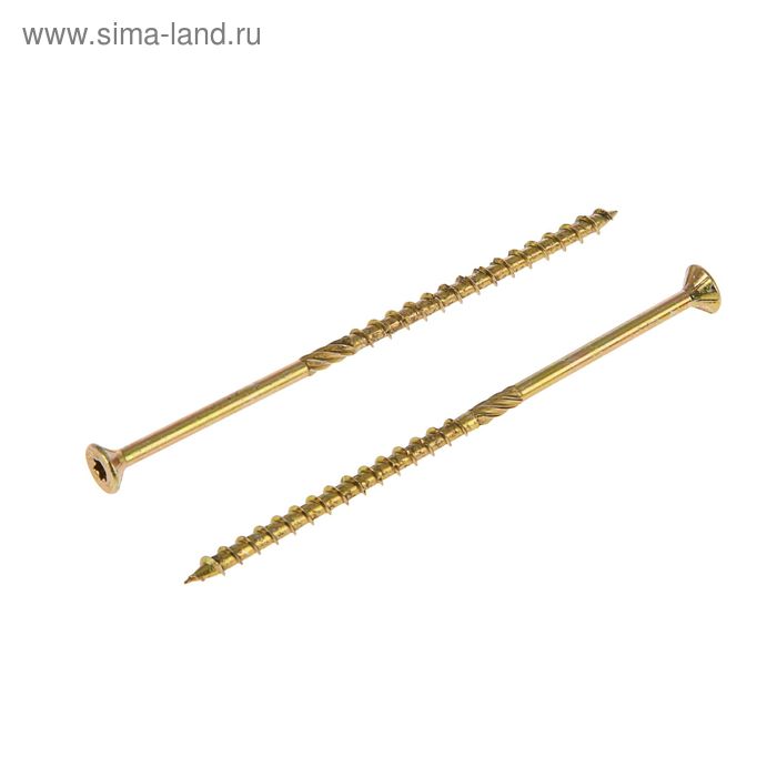 

Саморез конструкционный INFIX, 6х140 мм, потай, Torx30, жёлтый цинк