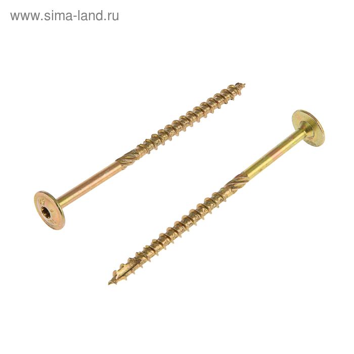 

Саморез конструкционный INFIX, 8х140 мм, тарельчатый, Torx40, жёлтый цинк
