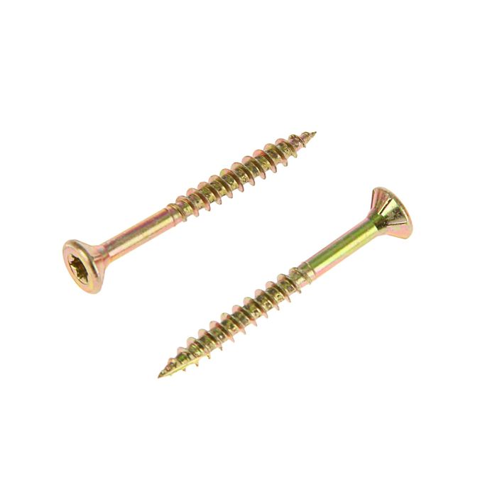 Саморез по дереву INFIX, 4х40 мм, потай, Torx20, жёлтый цинк