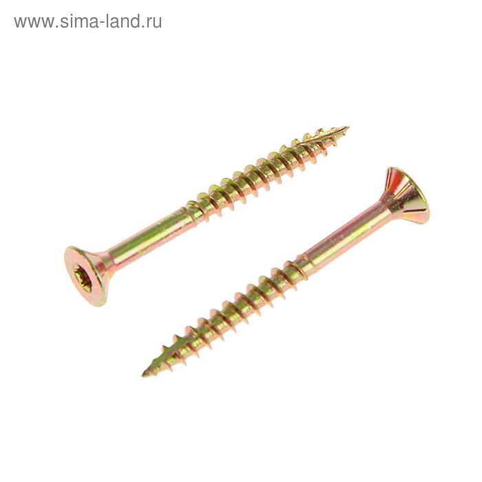 Саморез по дереву INFIX, 4.5х45 мм, потай, Torx20, жёлтый цинк