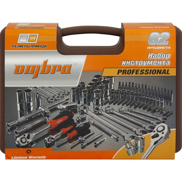 Набор инструмента Ombra OMT82S, 82 предмета