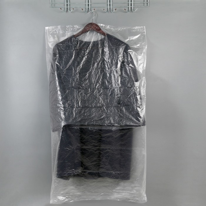 Набор чехлов для одежды 65×110 см, 6 шт, цвет прозрачный