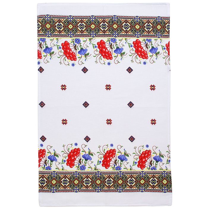 Вафельное полотенце "Collorista" Рябина (зелёный), размер 48х72±2 см