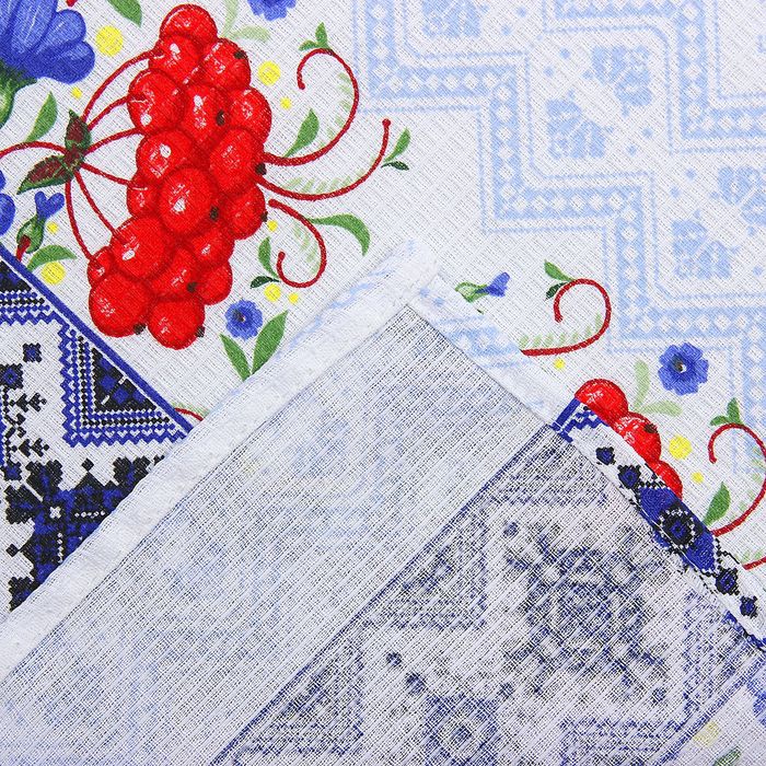 Вафельное полотенце "Collorista" Рябина (синий), размер 48х72±2 см