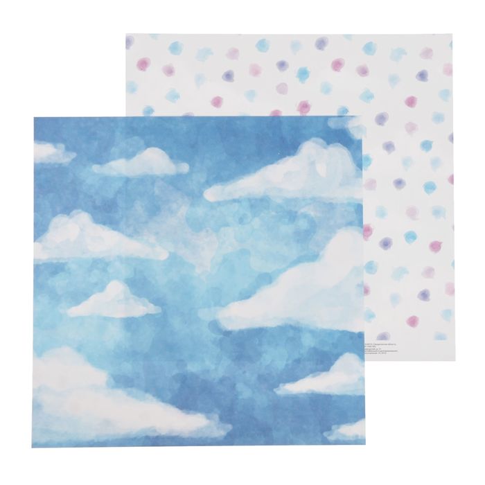 Бумага для скрапбукинга "Будущее за нами" 30,5 х 30,5 см 180 г/м