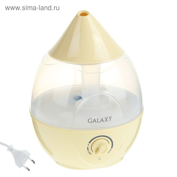 Увлажнитель воздуха Galaxy GL 8005, ультразвуковой, 35 Вт, 2 л, 30 м2, бежевый