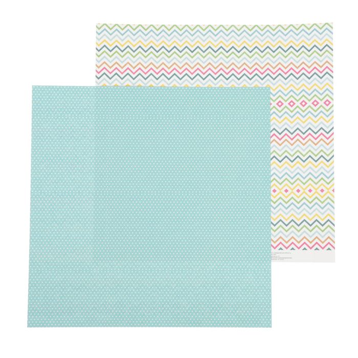 Бумага для скрапбукинга "Летние деньки", 30,5 х 30,5 см 180 г/м