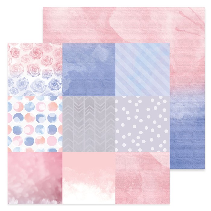 Бумага для скрапбукинга "Мое счастье" 30.5 х 30.5 см 180 г/м