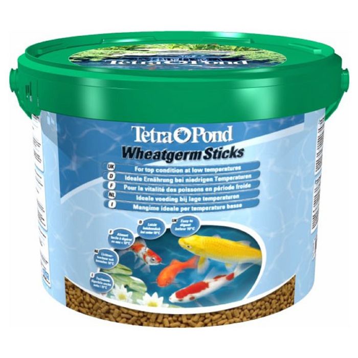 Корм Pond WheatGerm Sticks для прудовых рыб, плавающий, при низкой температуре, 10 л