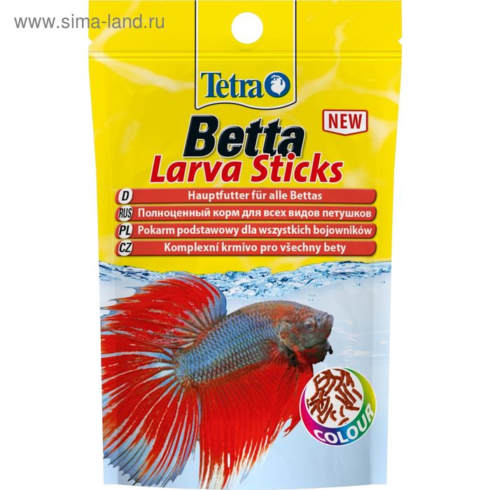 Корм Tetra Betta LarvaSticks для рыб 5 г 122₽