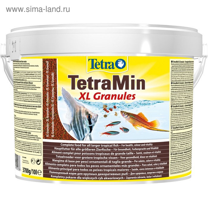 

Корм TetraMin XL Granules для рыб, крупные гранулы, 10 л., 3,7 кг