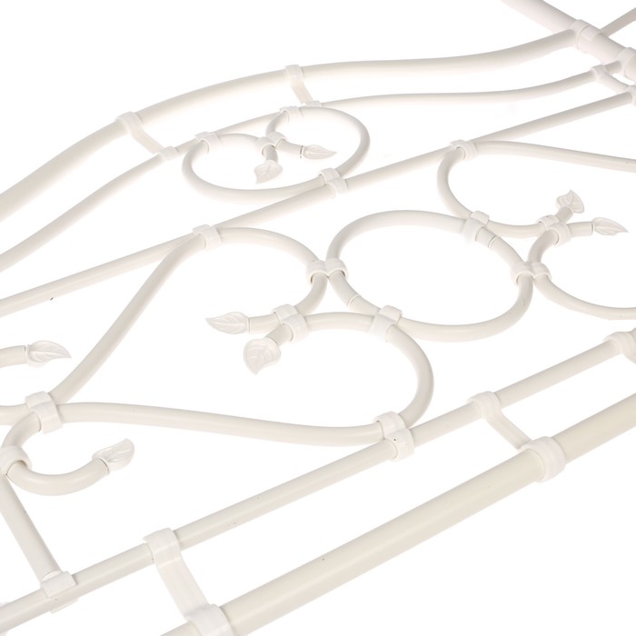 Ограждение декоративное, 62 х 106 см, 2 секции, пластик, белый, «Кипр-1»