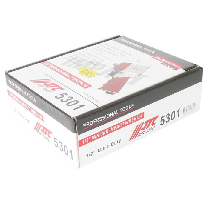 Пневмогайковерт ударный JTC, JTC-5301, 1/2, 678 Nm, 90 PSI, 11000 об/мин