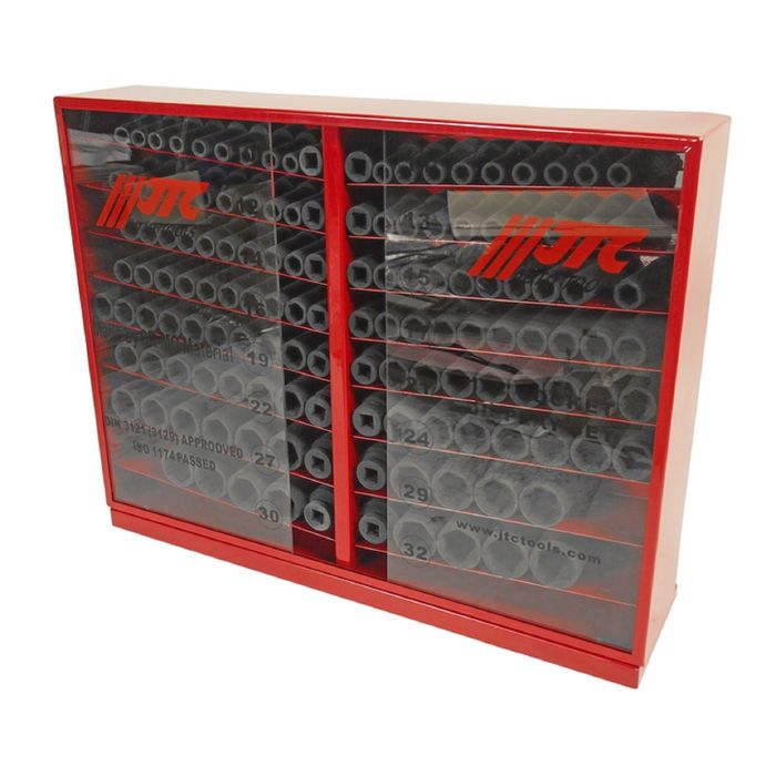 Набор головок торцевых JTC, JTC-J4137L, 1/2", 6-ти гран., 10-32 мм, 137 предметов