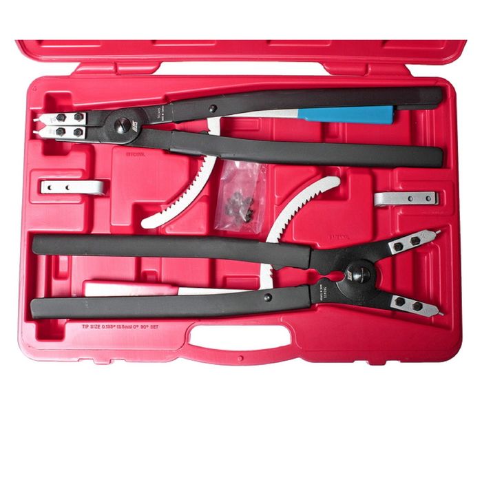 Съемник стопорных колец JTC, JTC-5624, 12 предметов, кейс