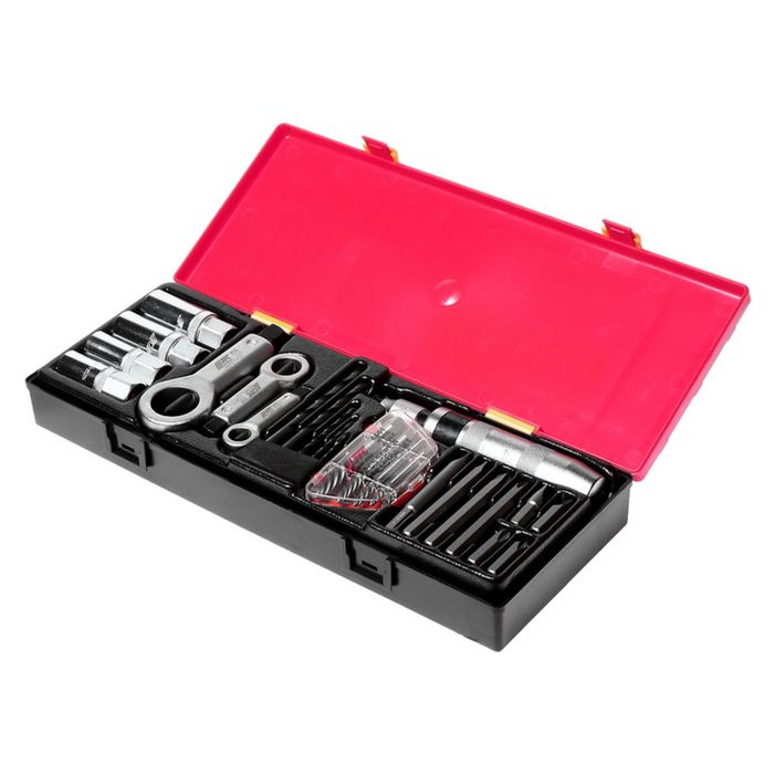 Набор инструментов JTC, JTC-K8261, для съема крепежа с поврежденной резьбой, 26 пред.