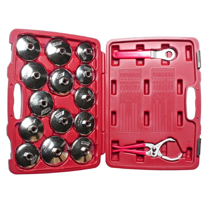 Набор съемников JTC, JTC-4666, для масляных фильтров, в кейсе, 16 шт