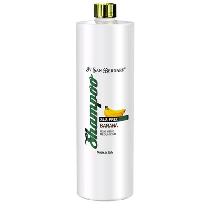 Шампунь "Банан" для средней шерсти, без лаурилсульфата натрия, 1 л