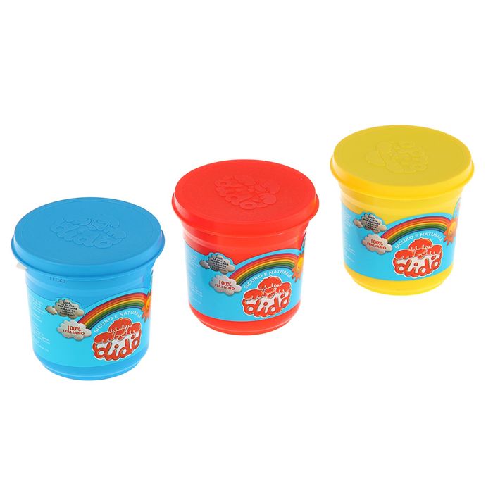 Масса для лепки, набор 3 цвета*220 г DIDO (синяя, красная, жёлтая)