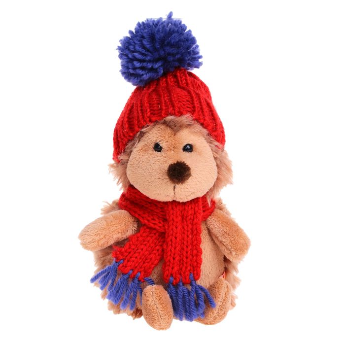Мягкая игрушка «Ёжик Колюнчик» в красной шапке