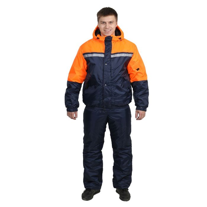Костюм утеплённый "Стим", размер 56-58, рост 170-176 см, цвет оранжевый